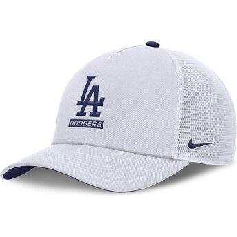 Καπέλα καμπύλη λευκό snapback Primetime Dri-Fit Rise Structured από Los Angeles Dodgers MLB από Nike