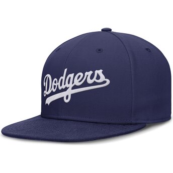 Καπέλα επίπεδη μπλε προσαρμοσμένο Dri-Fit True Structured Round Bill από Los Angeles Dodgers MLB από Nike