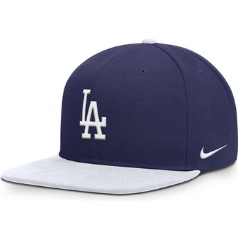 Καπέλα επίπεδη μπλε snapback Nike Dri-Fit Pro Structured Square Bill από Los Angeles Dodgers MLB από Nike