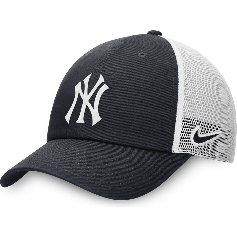 nike-club-unstructured-new-york-yankees-mlb-navy-blue-and-white-adjustable-trucker-hat nike-club-unstructured-new-york-yankees-mlb-navy-blue-and-white-adjustable-trucker-hat