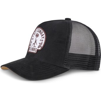 Καπέλα καμπύλη μαύρο snapback Lazy Classic HFT από Djinns