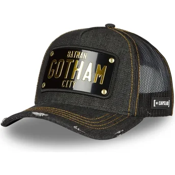 Καπέλα καμπύλη μαύρο snapback placa Gotham City DC6 BATP1 Batman DC Comics από Capslab
