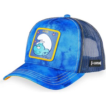 Καπέλα καμπύλη μπλε snapback Dazed SMU CHAM Οι Στρουμφ από Capslab