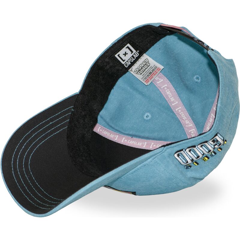 capslab-curved-brim-tweety-loo13-pcblifb-looney-tunes-blue-snapback-cap