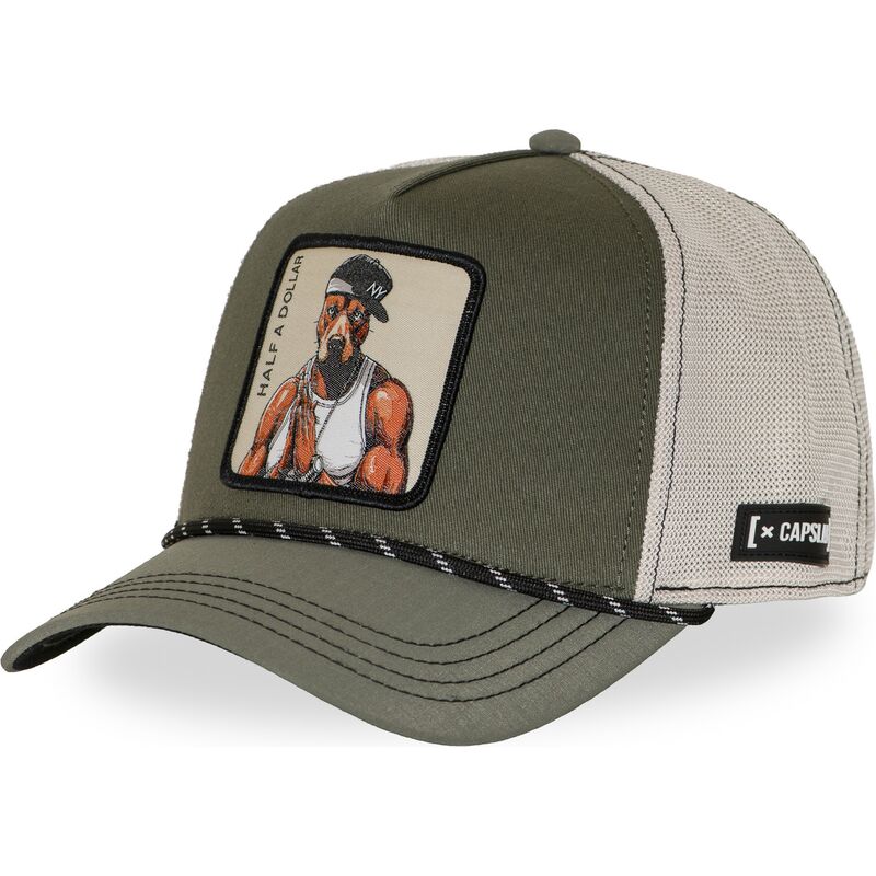capslab-half-a-dollar-hip-halfb-hip-hop-dogz-green-trucker-hat capslab-half-a-dollar-hip-halfb-hip-hop-dogz-green-trucker-hat