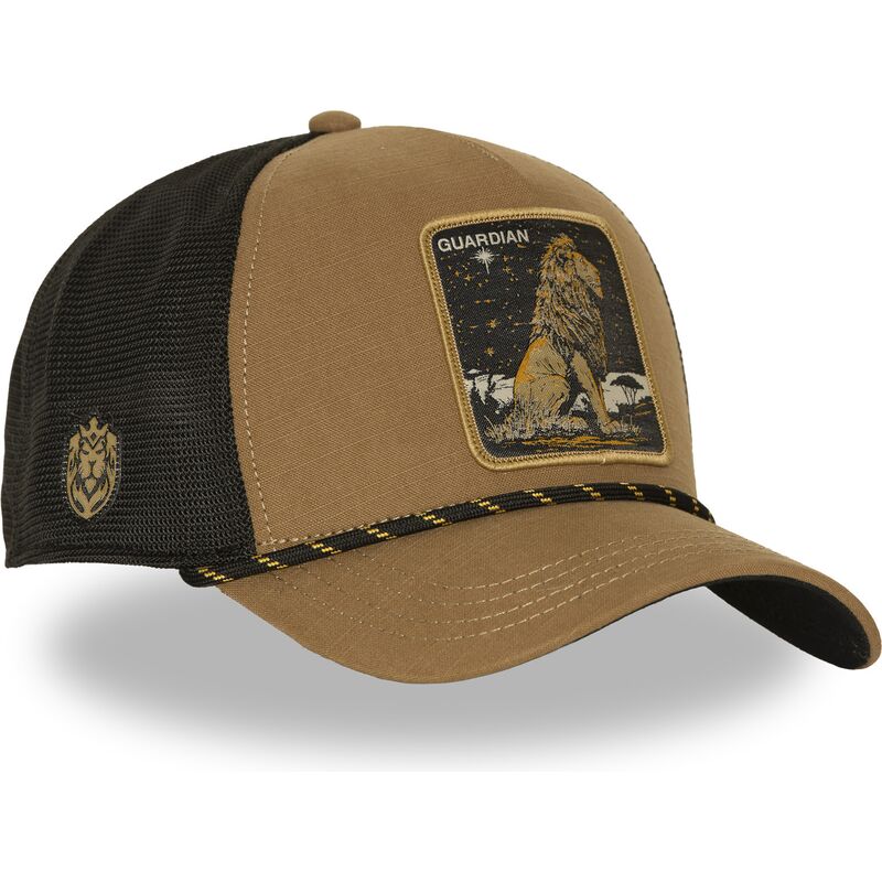 capslab-lion-guardian-bea3-liob-beasts-brown-trucker-hat capslab-lion-guardian-bea3-liob-beasts-brown-trucker-hat