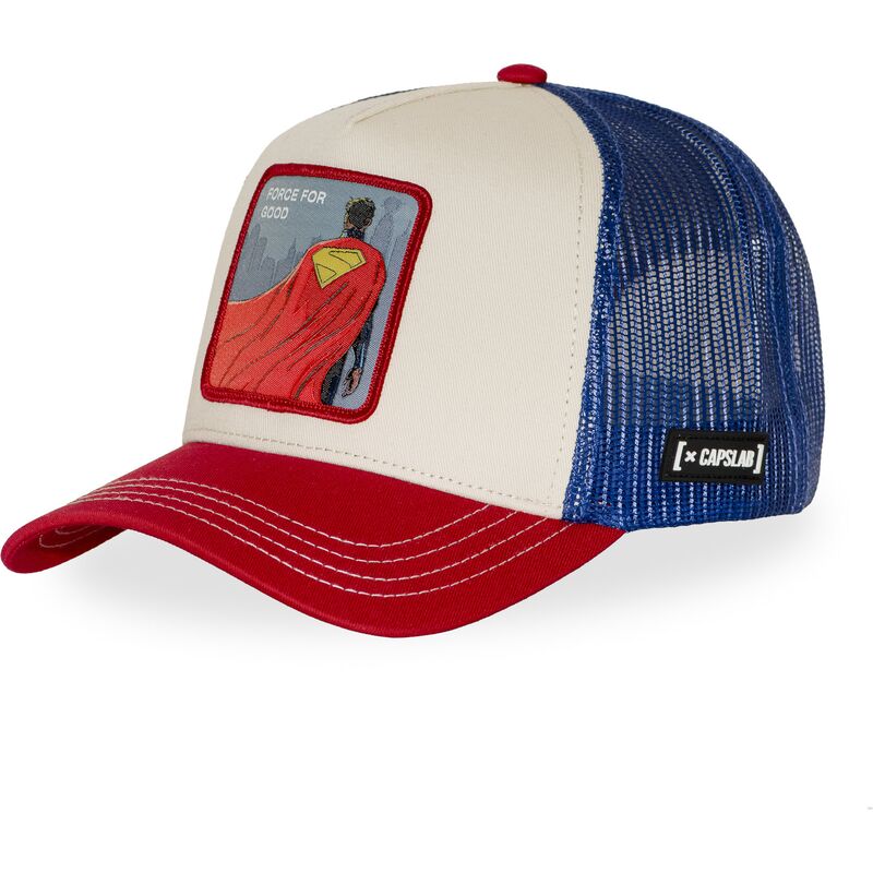capslab-superman-force-for-good-dc12-abovb-dc-comics-multicolor-trucker-hat capslab-superman-force-for-good-dc12-abovb-dc-comics-multicolor-trucker-hat