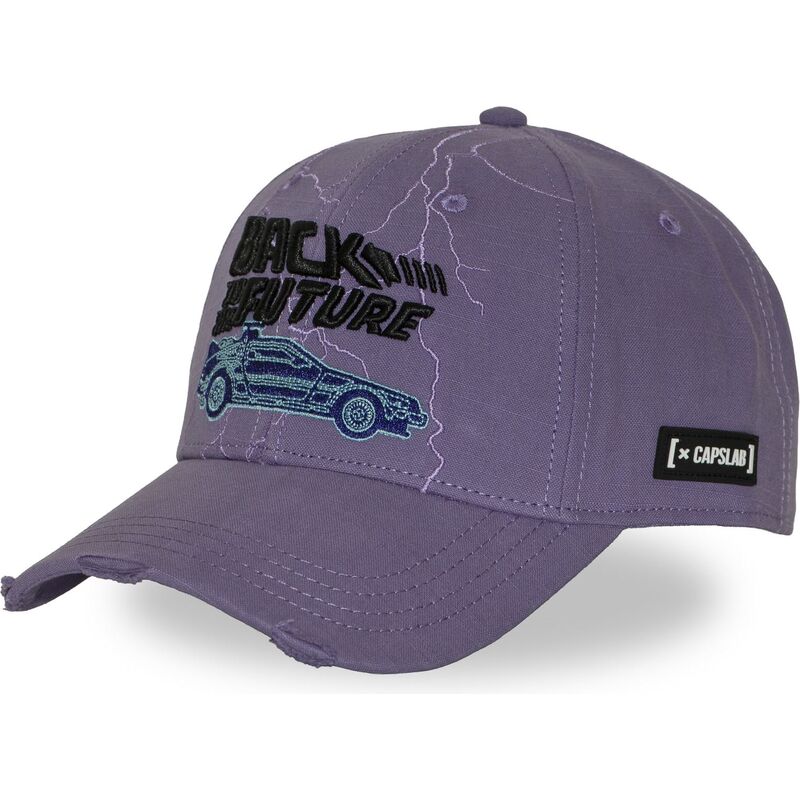 capslab-curved-brim-dmc-delorean-clbtf1-btfb-back-to-the-future-purple-snapback-cap capslab-curved-brim-dmc-delorean-clbtf1-btfb-back-to-the-future-purple-snapback-cap