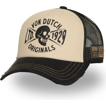 Καπέλα καμπύλη μπεζ snapback CREW28 από Von Dutch
