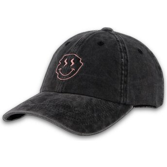 Καπέλα καμπύλη μαύρο ρυθμιζόμενη ταινία Smiley Washed από Pica Pica
