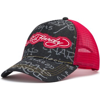 Καπέλα καμπύλη μαύρο snapback Don Denim από Ed Hardy