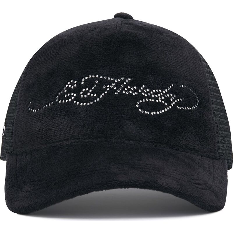 snapback-core-silver-diamante-velour-ed-hardy