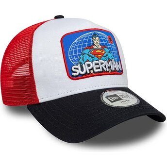 Καπέλα καμπύλη πολύχρωμο snapback για παιδιά A Frame Patch από Superman DC Comics από New Era