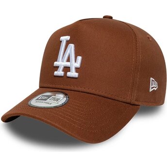Καπέλα καμπύλη καφέ snapback E Frame League Essential από Los Angeles Dodgers MLB από New Era