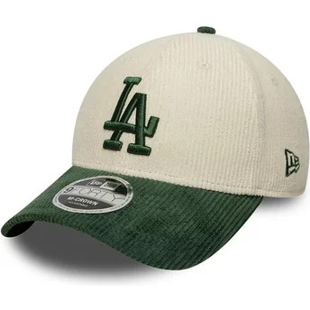 Καπέλα καμπύλη μπεζ snapback 9FORTY M-Crown Cord από Los Angeles Dodgers MLB από New Era