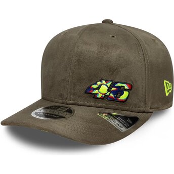 Καπέλα καμπύλη πράσινο snapback 9SEVENTY Stretch Snap Flawless από Valentino Rossi VR46 MotoGP από New Era