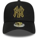 snapback-dorado-e-frame-metallic-outline-new-york-yankees-mlb-new-era