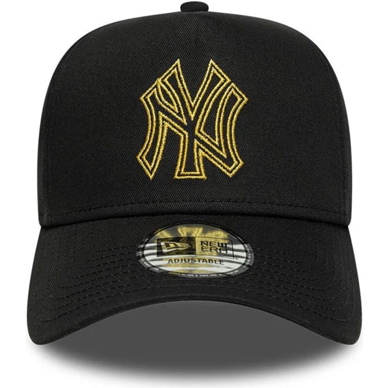 snapback-dorado-e-frame-metallic-outline-new-york-yankees-mlb-new-era snapback-dorado-e-frame-metallic-outline-new-york-yankees-mlb-new-era