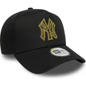 snapback-dorado-e-frame-metallic-outline-new-york-yankees-mlb-new-era