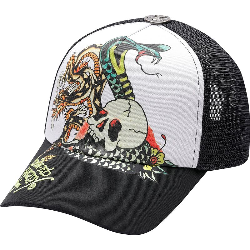 snapback-snake-and-skull-ed-hardy
