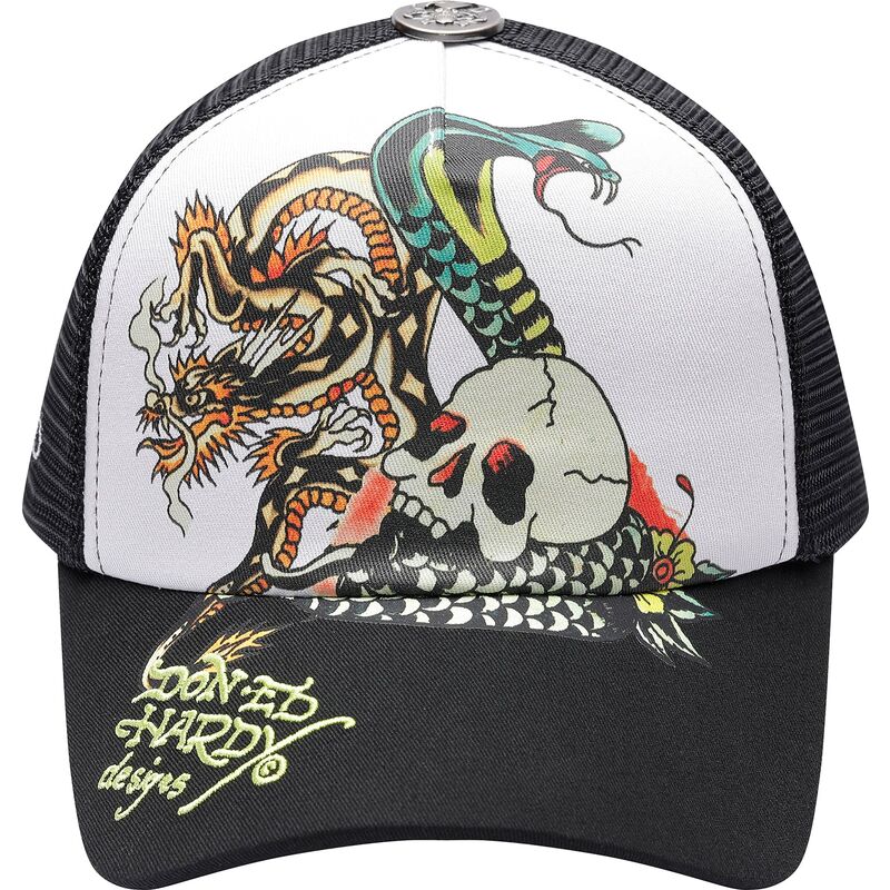 snapback-snake-and-skull-ed-hardy