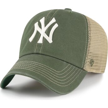 Καπέλα καμπύλη πράσινο snapback Clean Up Trawler από New York Yankees MLB από 47 Brand