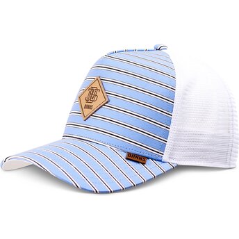 Καπέλα καμπύλη μπλε snapback HFT Business Stripe από Djinns