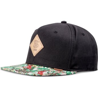Καπέλα επίπεδη μαύρο snapback Woven Jungle Rev από Djinns