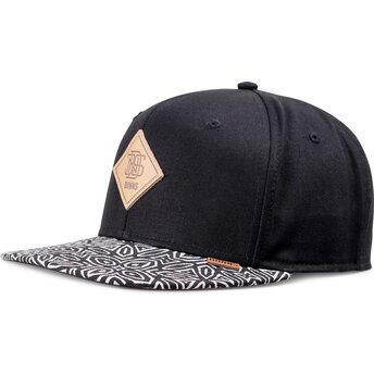 Καπέλα επίπεδη μαύρο snapback Gothic Freestyle Rev από Djinns