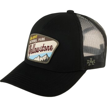 Καπέλα καμπύλη μαύρο snapback Valin από Yellowstone National Park από American Needle