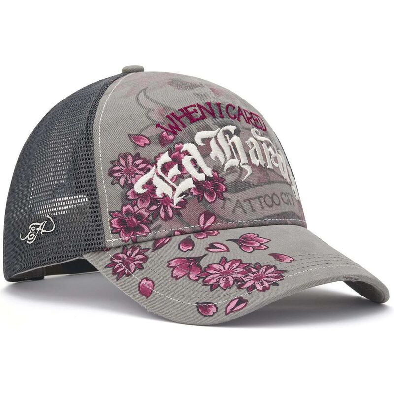 snapback-floral-tattoo-city-vintage-wash-ed-hardy