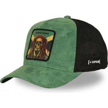 Καπέλα καμπύλη πράσινο snapback Reggae Legend STA1 REG Bob Marley Famous από Capslab