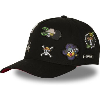 Καπέλα καμπύλη μαύρο snapback OP8 FLA Straw Hat Pirates One Piece από Capslab