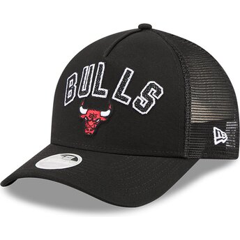 Καπέλα καμπύλη μαύρο snapback 9FORTY M-Crown A Frame Pomp από Chicago Bulls NBA από New Era