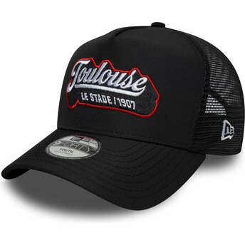 Καπέλα καμπύλη μαύρο snapback για παιδιά E Frame Patch από Stade Toulousain από New Era