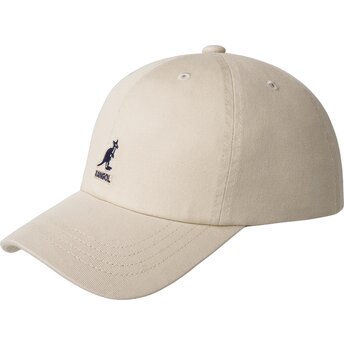 Καπέλα καμπύλη μπεζ ρυθμιζόμενη ταινία Washed Baseball από Kangol