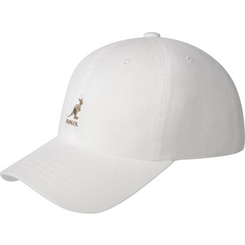 Καπέλα καμπύλη λευκό ρυθμιζόμενη ταινία Washed Baseball White από Kangol