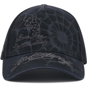 Καπέλα καμπύλη μαύρο snapback Spiderweb από Ed Hardy