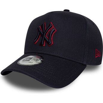 Καπέλα καμπύλη ναυτικό μπλε snapback 9FORTY E Frame Team Outline από New York Yankees MLB από New Era