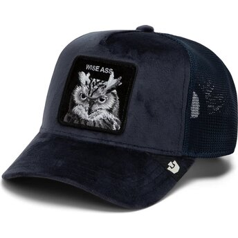 Καπέλα καμπύλη ναυτικό μπλε snapback Velour Wise Ass The Farm Goorin Bros.