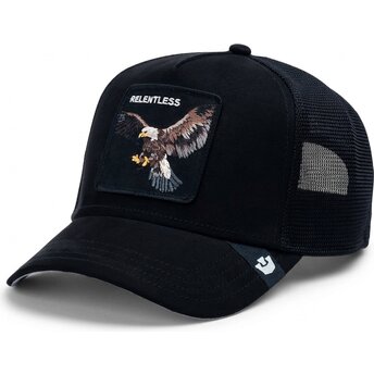 Καπέλα καμπύλη μαύρο snapback Suede Relentless Eagle Microsuede The Farm Goorin Bros.