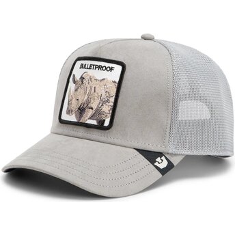 Καπέλα καμπύλη γκρι snapback Suede Rhino Microsuede Bulletproof The Farm Goorin Bros.