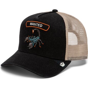 Καπέλα καμπύλη μαύρο snapback Wanted Rocker Denim After Dark The Farm Goorin Bros.