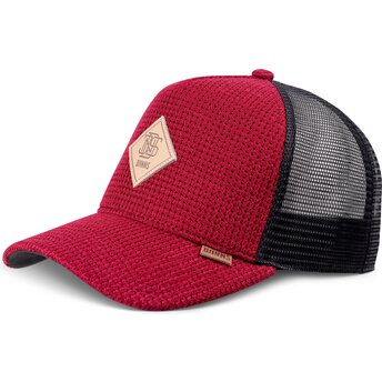 Καπέλα καμπύλη κόκκινο snapback HFT Knitted Fab από Djinns
