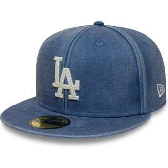 Καπέλα επίπεδη μπλε προσαρμοσμένο 59FIFTY Washed από Los Angeles Dodgers MLB από New Era