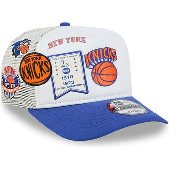 Καπέλα καμπύλη λευκό snapback Hardwood Classics 9FIFTY A Frame Precurved από New York Knicks NBA από New Era