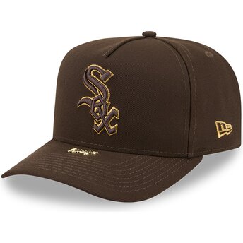 Καπέλα καμπύλη καφέ snapback 9FIFTY A Frame Precurved Visor Pin από Chicago White Sox MLB από New Era