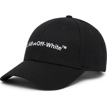 Καπέλα καμπύλη μαύρο ρυθμιζόμενη ταινία Horizontal Embroidered Twill από L/AB c/o Off-White™