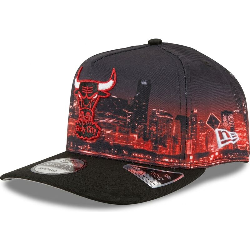 snapback-9fifty-a-frame-precurved-skyline-chicago-bulls-nba-new-era