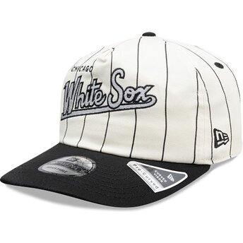 Καπέλα καμπύλη μαύρο snapback 19TWENTY Pinstripe από Chicago White Sox MLB από New Era